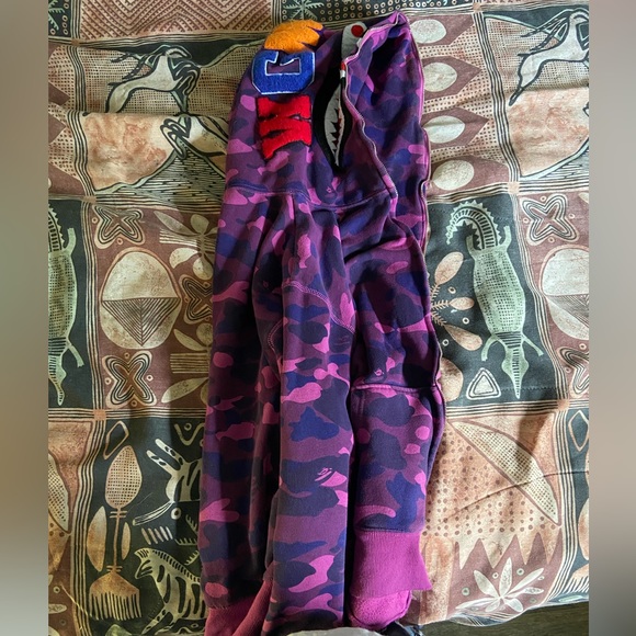 PURPLE BAPE HOODIE - Picture 4 of 4